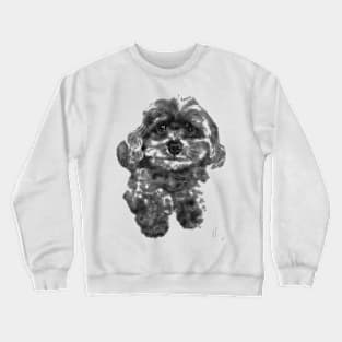 Black smiling sweet pup Crewneck Sweatshirt